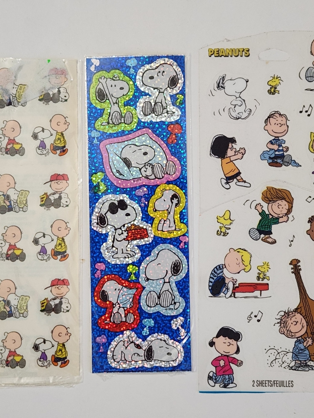 NWT Peanuts Charlie Brown & Snoopy Scrapbooking Stickers Lot